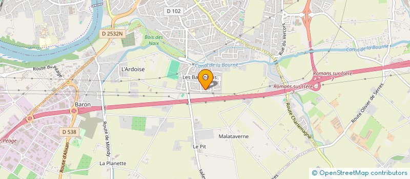 localisation de l'entreprise ART'IS  BOURG-DE-PEAGE