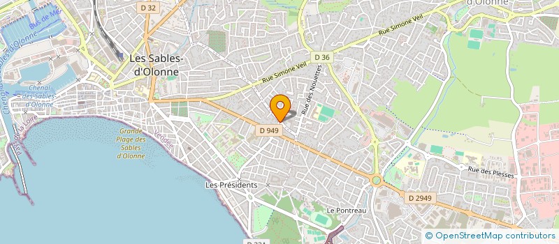 localisation de l'entreprise ART'IS TIC TATTOO à LES SABLES D'OLONNE