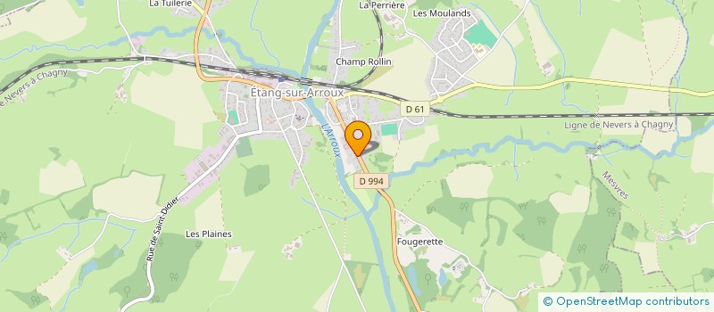 localisation de l'entreprise ART'IZA  ETANG-SUR-ARROUX