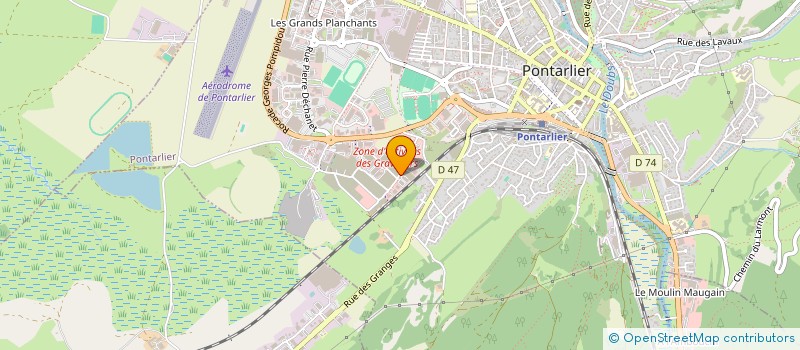 localisation de l'entreprise ART'IZZI  PONTARLIER