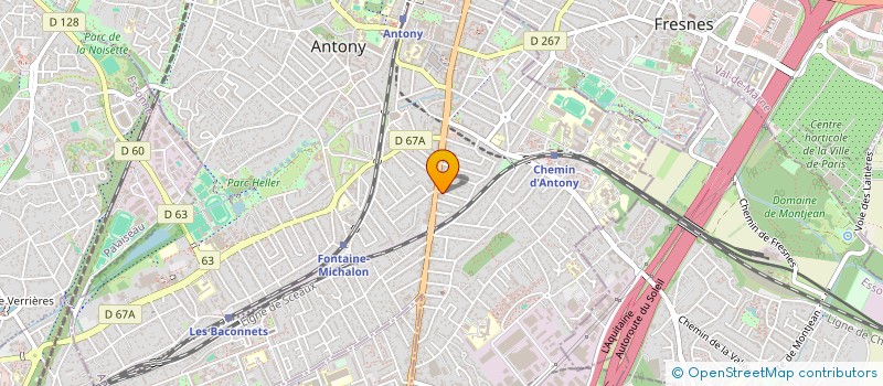 localisation de l'entreprise ART-JARDIN-MOTOCULTURE à ANTONY