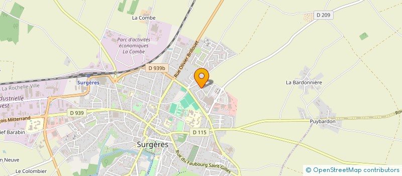 localisation de l'entreprise ART KANGE  SURGERES