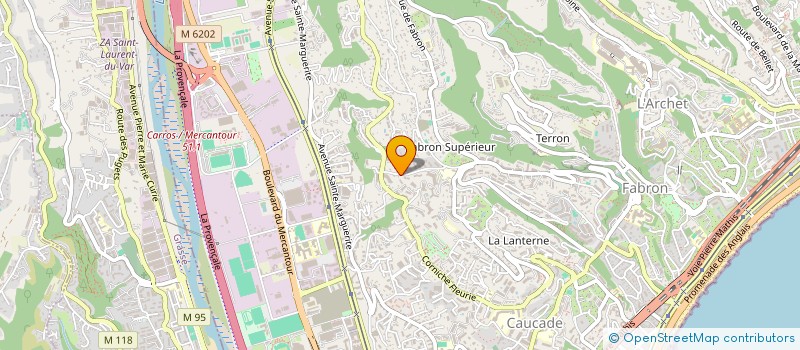 localisation de l'entreprise ART KUT à NICE