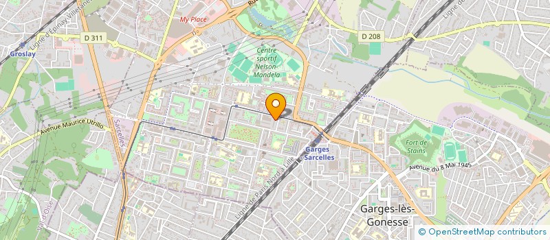 localisation de l'entreprise ART LAB  SARCELLES