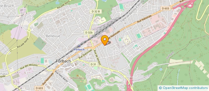 localisation de l'entreprise ART LADIES CULTURE ET FANTAISIE  FORBACH