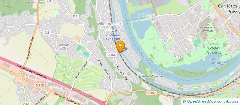 localisation de l'entreprise ART & LANGUES à VILLENNES-SUR-SEINE