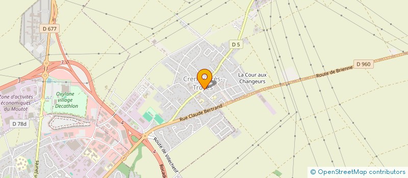localisation de l'entreprise ART'LEQUIN à CRENEY-PRES-TROYES
