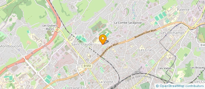 localisation de l'entreprise ART LIBRE COMTOIS (A.L.C.) à BESANCON