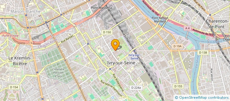 localisation de l'entreprise ART.LIGHT  IVRY SUR SEINE