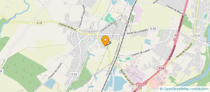 localisation de l'entreprise ART LONGAGES  LONGAGES