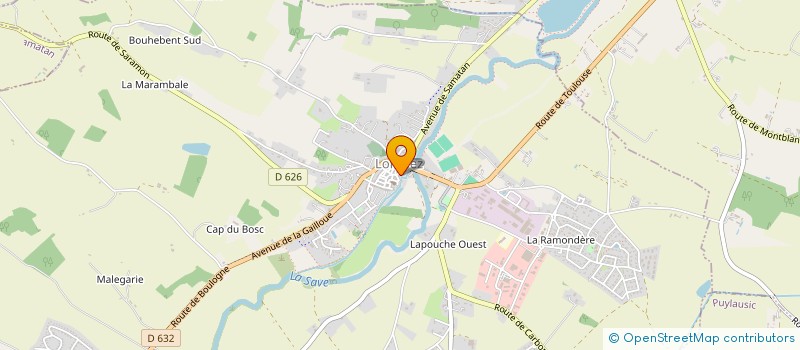 localisation de l'entreprise ART LYRIQUE ET CHOEUR A LOMBEZ  LOMBEZ