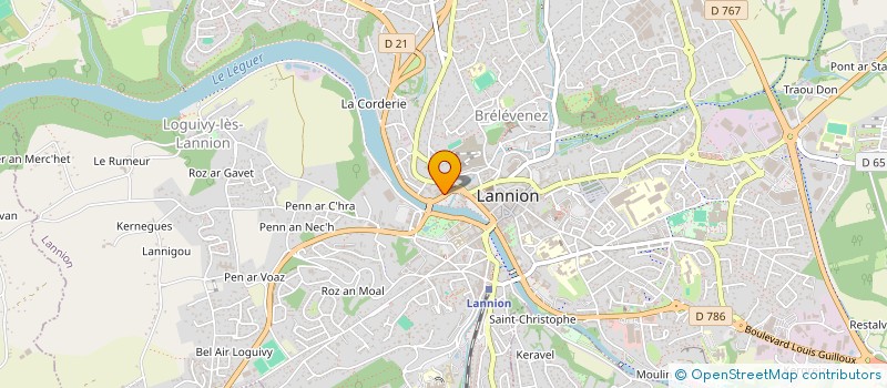 localisation de l'entreprise ART'M à LANNION