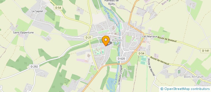 localisation de l'entreprise ART MAG  RUGLES