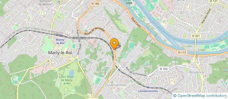 localisation de l'entreprise ART MAITRISE ET REALISATION DU BATIMENT à LOUVECIENNES