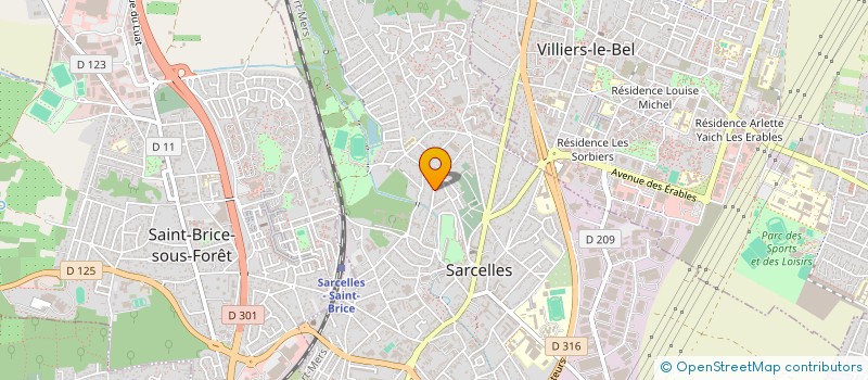 localisation de l'entreprise ART MANIA  SARCELLES