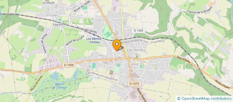 localisation de l'entreprise ART'MANIA  LES ABRETS EN DAUPHINE