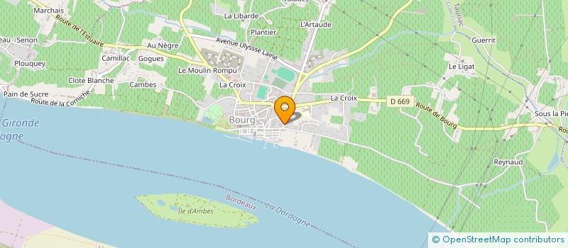 localisation de l'entreprise ART MAX  BOURG