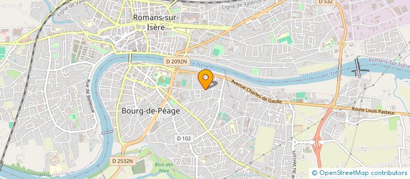 localisation de l'entreprise ART-MAX à BOURG-DE-PEAGE