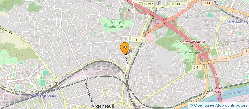 localisation de l'entreprise ART - MENUISERIE à ARGENTEUIL