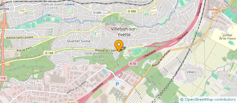 localisation de l'entreprise ART MENUISERIE  VILLEBON-SUR-YVETTE