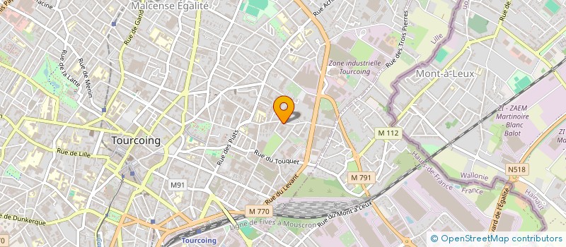 localisation de l'entreprise ART METAL à TOURCOING