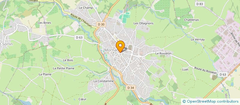 localisation de l'entreprise ART METAL CHARPENTE  MORNANT