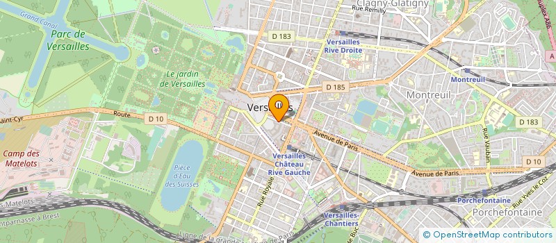 localisation de l'entreprise ART MEUBLE à VERSAILLES