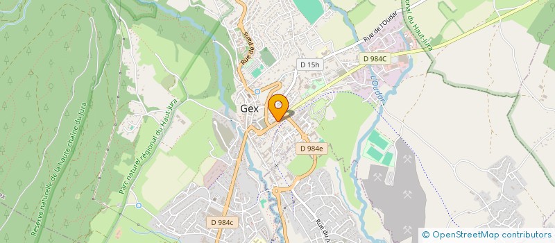 localisation de l'entreprise ART MODE ET DECORATION EURL à GEX