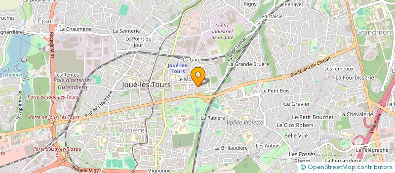 localisation de l'entreprise ART MON NID à JOUE-LES-TOURS