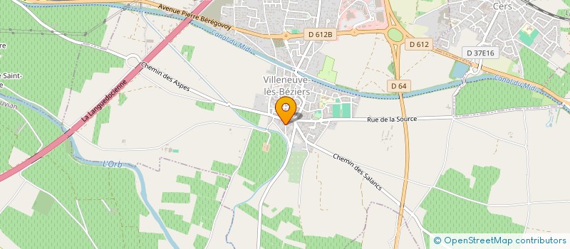 localisation de l'entreprise ART'MONIE à VILLENEUVE-LES-BEZIERS