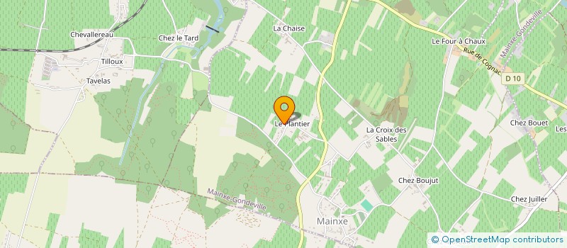 localisation de l'entreprise ART'MONY PAYSAGE  MAINXE-GONDEVILLE