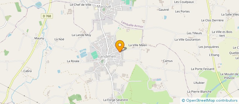 localisation de l'entreprise ART MOR'ZIK  LAMBALLE-ARMOR