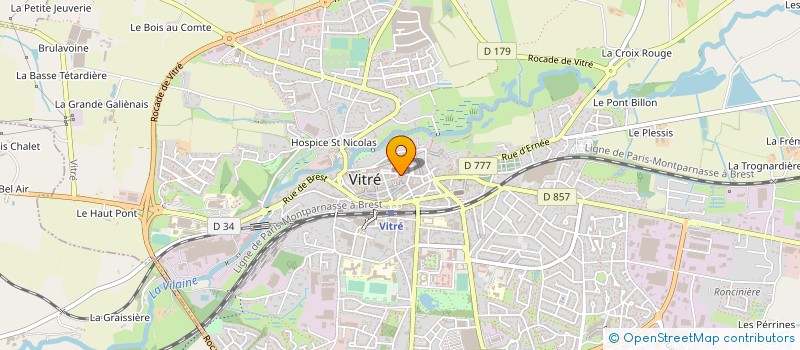 localisation de l'entreprise ART MUSIQUE PAYS VITRE à VITRE