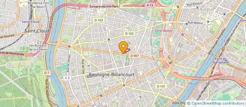 localisation de l'entreprise ART'N BE à BOULOGNE-BILLANCOURT