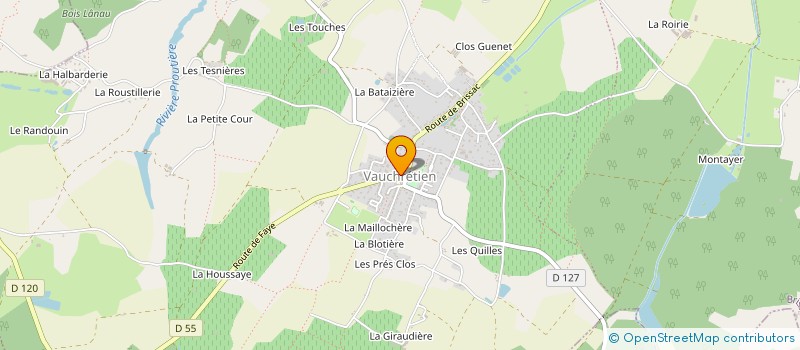 localisation de l'entreprise ART'N CO à BRISSAC LOIRE AUBANCE