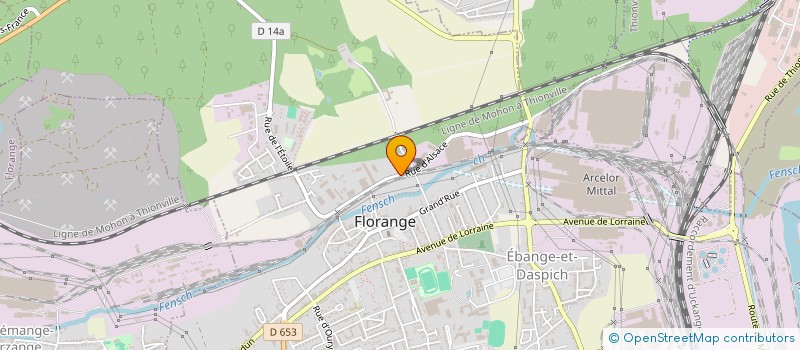 localisation de l'entreprise ART'N CONSTRUCTION à FLORANGE