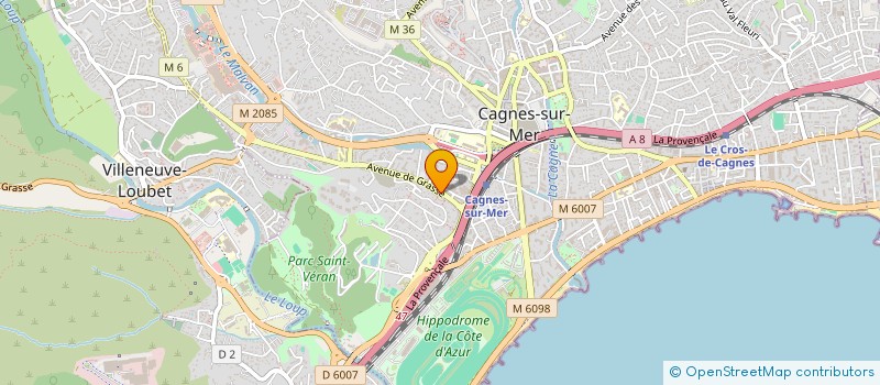 localisation de l'entreprise ART NEON  CAGNES-SUR-MER