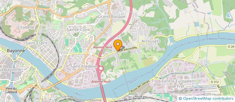 localisation de l'entreprise ART NETTOYAGE à BAYONNE