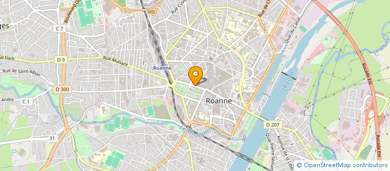 localisation de l'entreprise ART NOUVEL  ROANNE