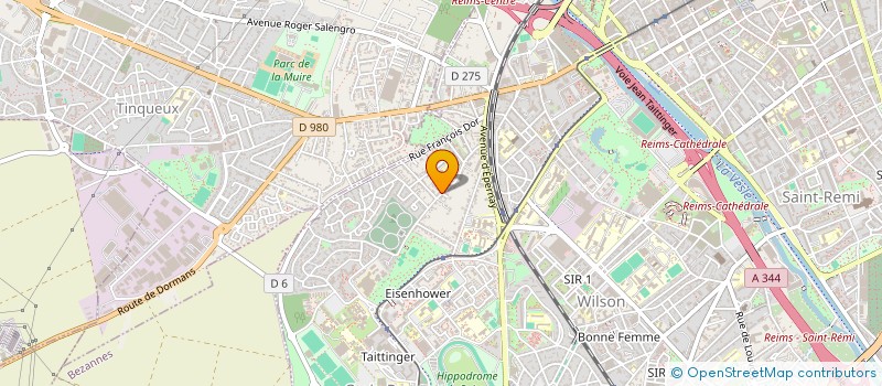 localisation de l'entreprise ART O' FEMININ  REIMS