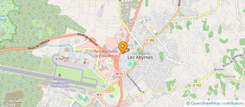 localisation de l'entreprise ART OBASE à LES ABYMES