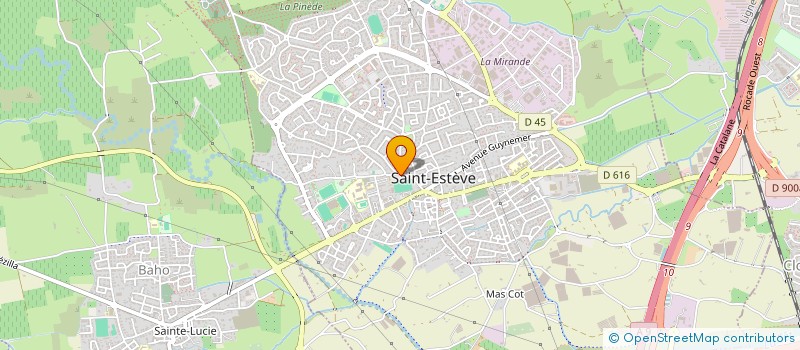 localisation de l'entreprise ART OF DANCE  SAINT-ESTEVE