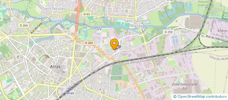 localisation de l'entreprise ART OF DANCE  SAINT-LAURENT-BLANGY