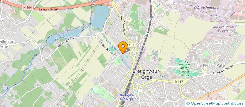 localisation de l'entreprise ART OF FIGHTING à BRETIGNY-SUR-ORGE