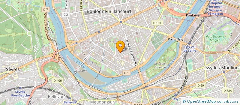 localisation de l'entreprise ART'OHM à BOULOGNE-BILLANCOURT