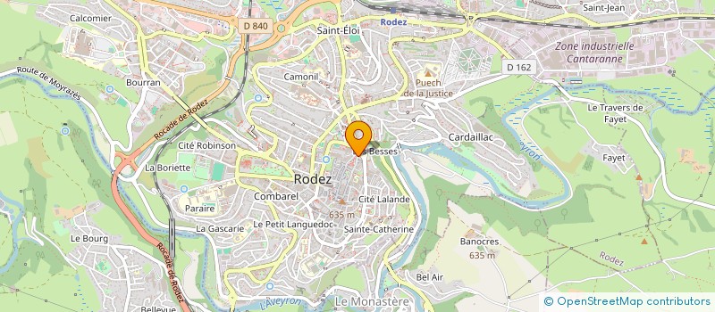 localisation de l'entreprise ART'ONIC à RODEZ