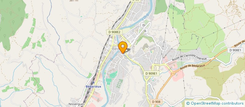 localisation de l'entreprise ART'OP à BEDARIEUX