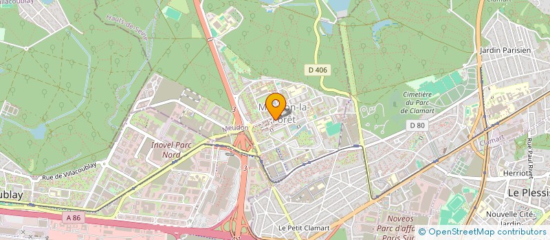 localisation de l'entreprise ART OPTIQUE à MEUDON