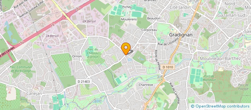 localisation de l'entreprise ART ORTHO  GRADIGNAN