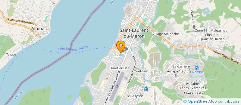 localisation de l'entreprise ART OUEST à SAINT-LAURENT-DU-MARONI